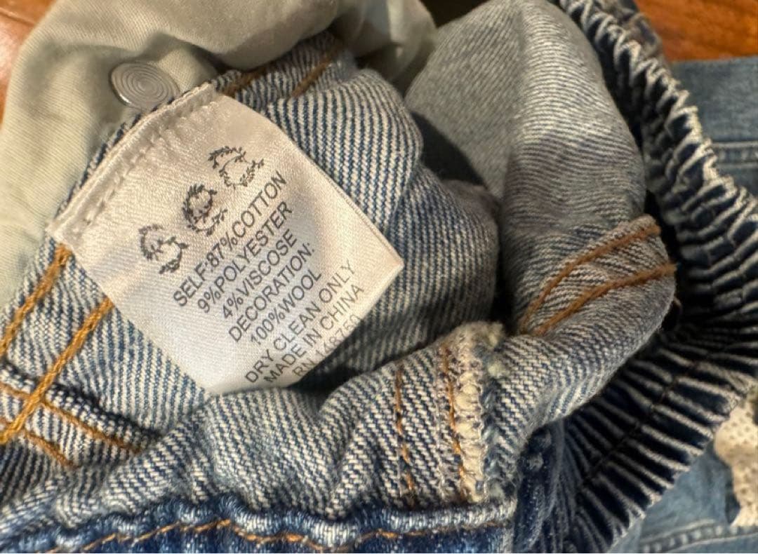 seanewyork paytonジーンズ　刺繍デニム