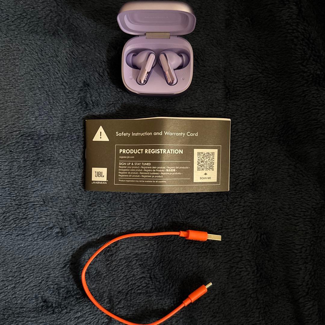 JBL Live Beam 3 ハイレゾ対応 ワイヤレスイヤホン パープル