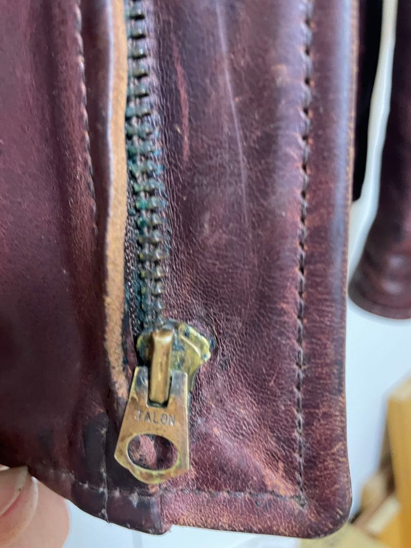 エアロレザー　ホースハイド　レザージャケット 38サイズ