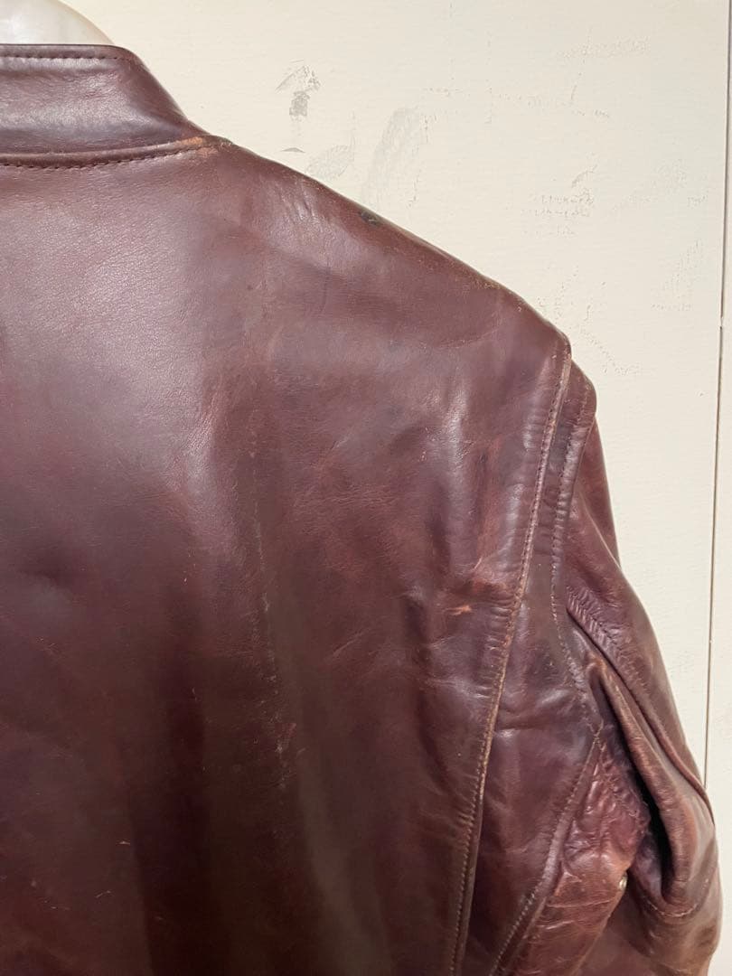 エアロレザー　ホースハイド　レザージャケット 38サイズ