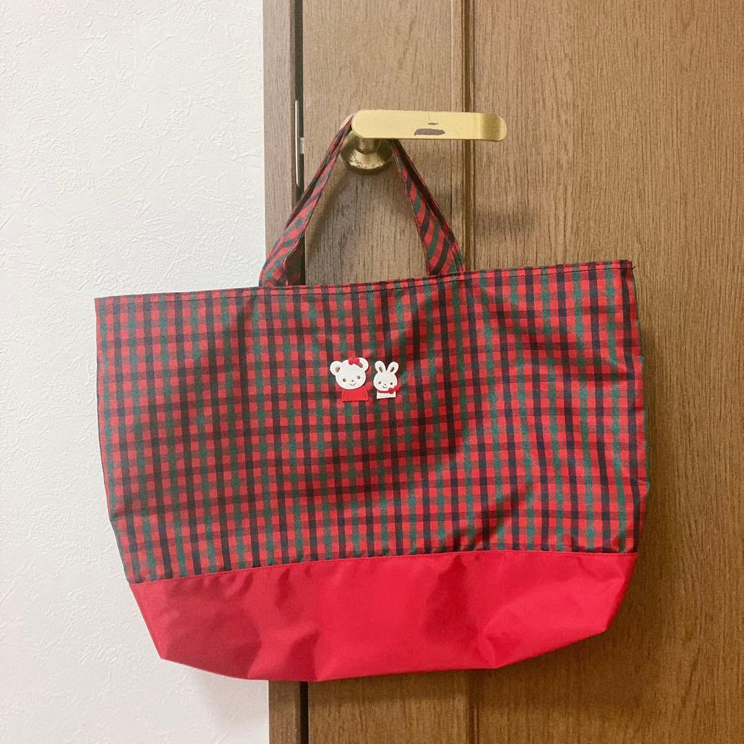 ファミリア　レッスンバッグ　赤