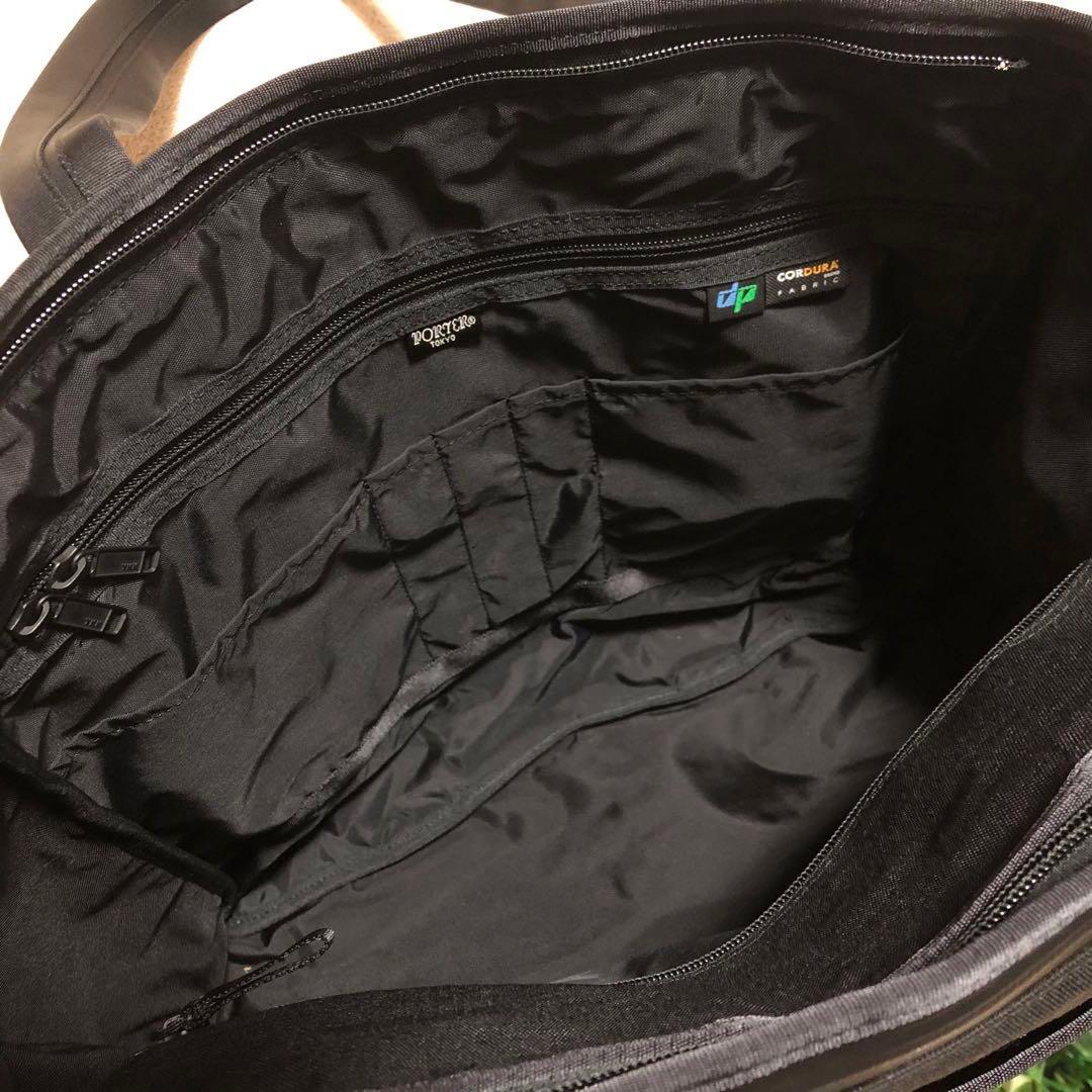 ★K, S,★極美品　ポーター　ハイブリッド　トートバッグ　ブラック