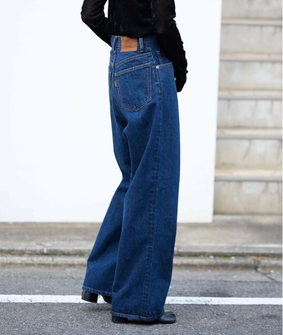 美品　ULTデニムハイライズルーズ5PKT