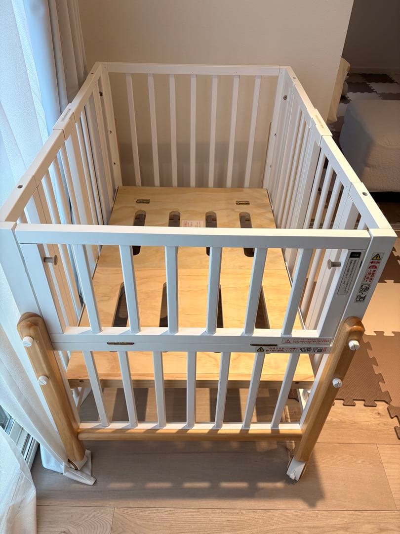 大和屋 pattan II ベビーベッド ホワイト