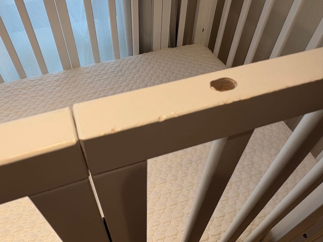 大和屋 pattan II ベビーベッド ホワイト