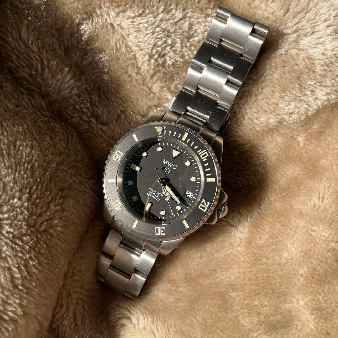 z*k様 美品 MWC ステンレス Steel クオーツ ミリタリーダイバーズウ