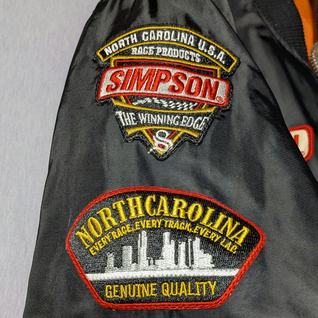 SIMPSON シンプソン MA-1 フライトジャケット ブラック　バイク