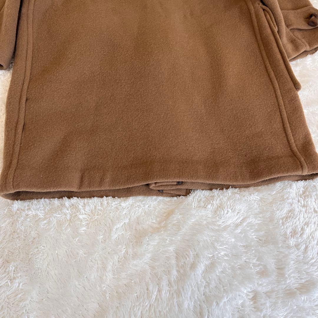 美品　バーバリーズ　ダッフルコート　ノバチェック　キャメル　ウール　英国製 M