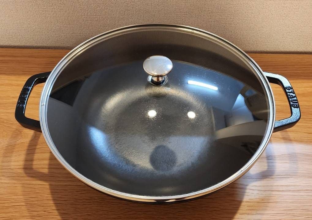 staub マルチパン ブラック 30cm IH対応 箱なし