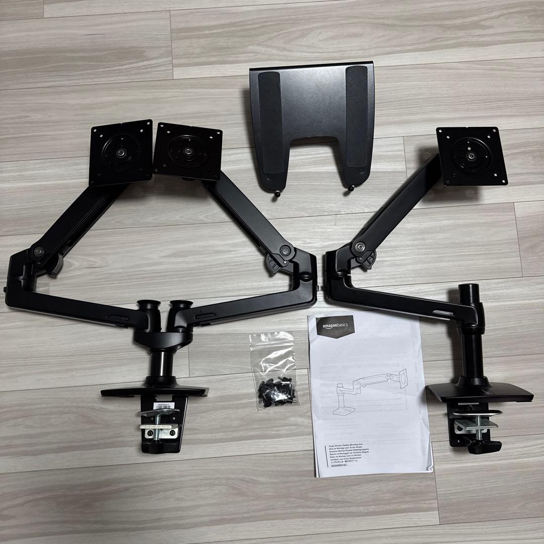【エルゴトロンOEM】Amazonベーシック モニターアーム セット