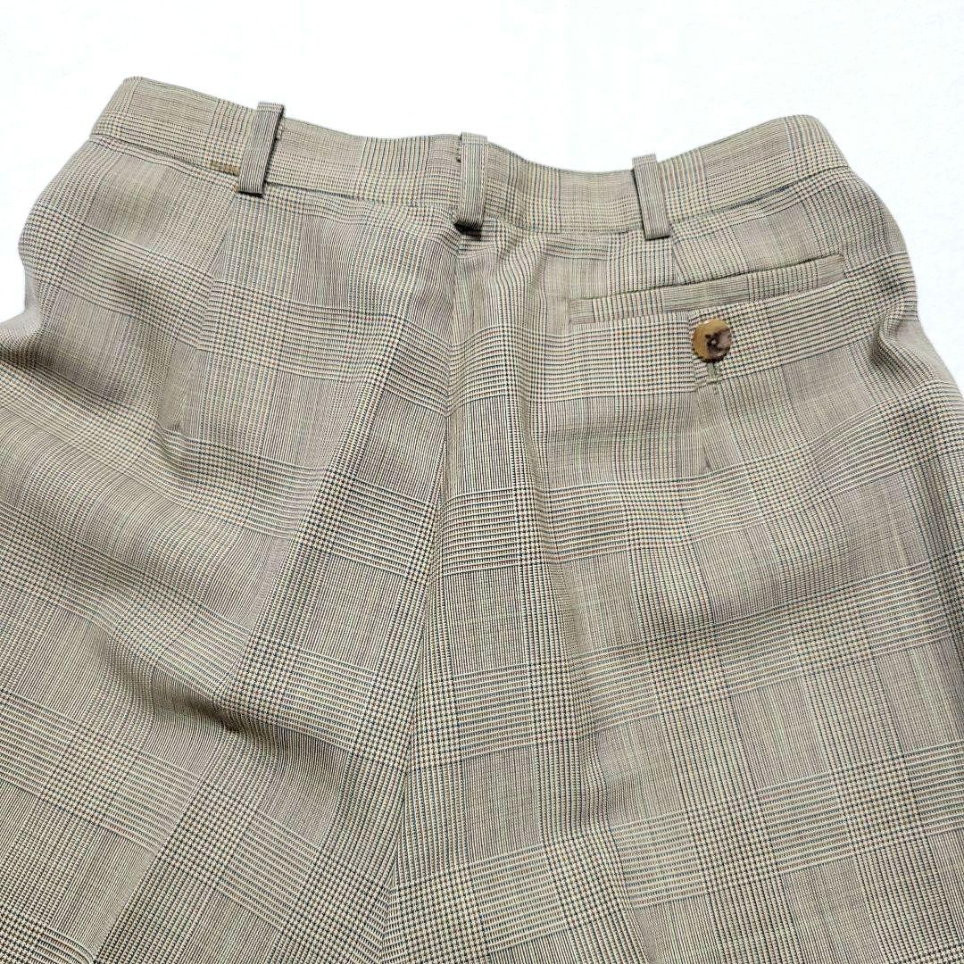 【美品】バーバリー　パンツ スーツセットアップ シングル 2B グレンチェック