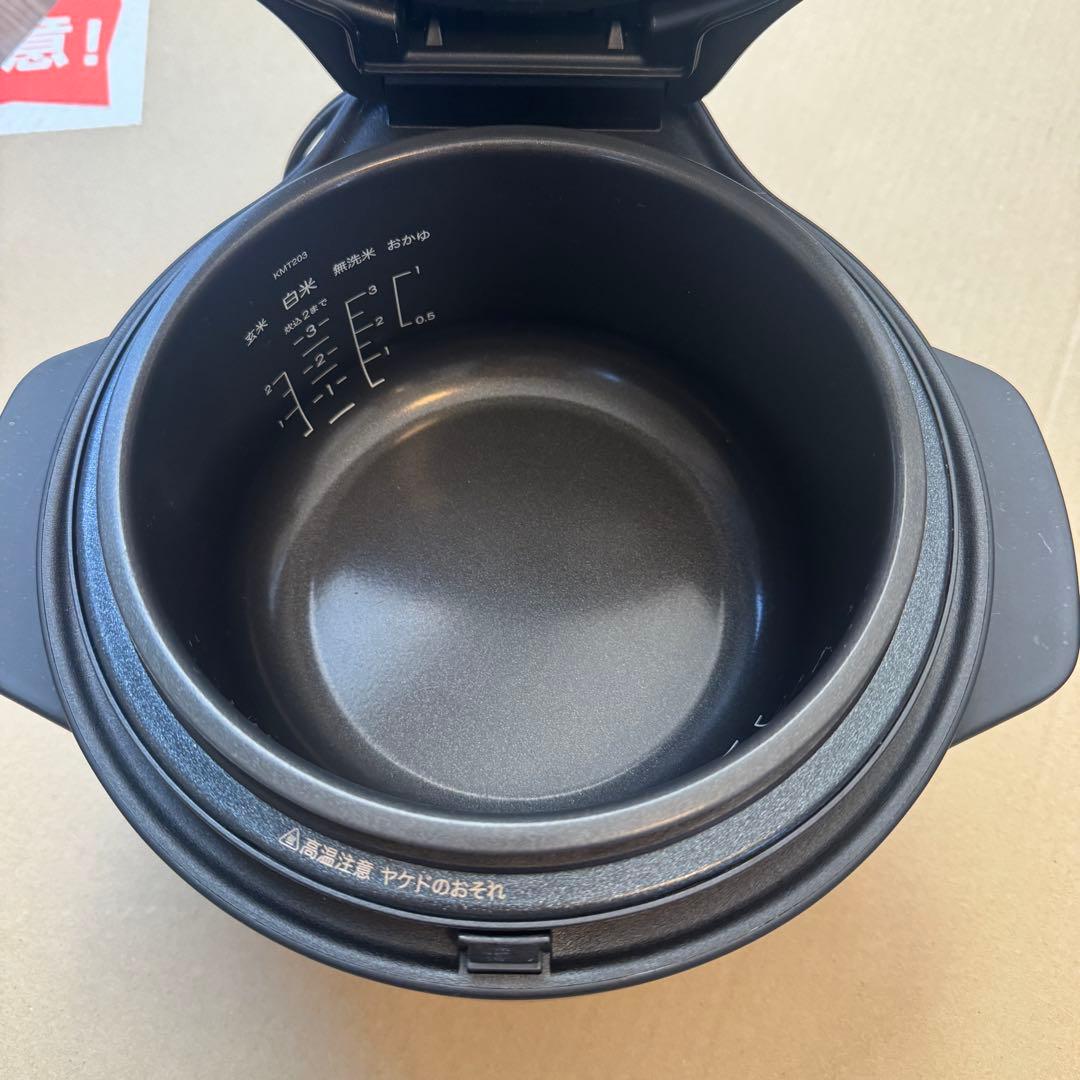 【美品】BALMUDA The Gohan K03A-BK 炊飯器 3合炊き