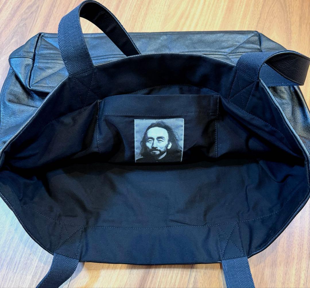 【新品未使用】ヨウジヤマモト ビッグロゴ レザートートバッグ 青山店限定