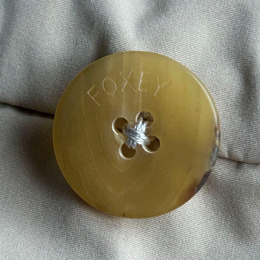 美品✨フォクシー ラッフルシェイプ ロングジレ 中綿 女優襟 ベージュ コート