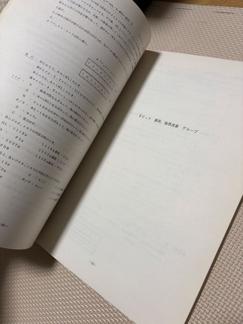 激レア　MZ80K プログラミングマニュアル