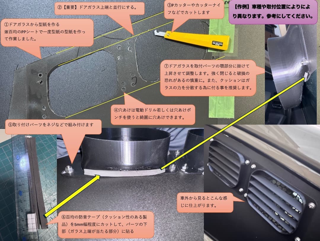 エコフローECOFLOW WAVE2,3専用ダクト取付用パーツ リアドア用