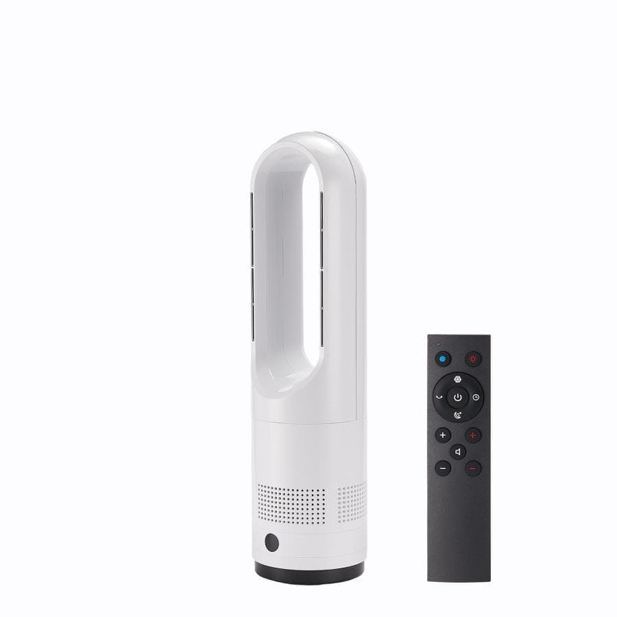 タワーファン 冷暖 扇風機 冷暖兼用 dcモーター 静音 羽なし ミニ 56cm