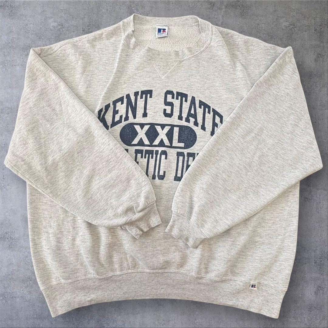 【あごすけ】90sUSARussellスウェットXLケント州立大学カレッジ