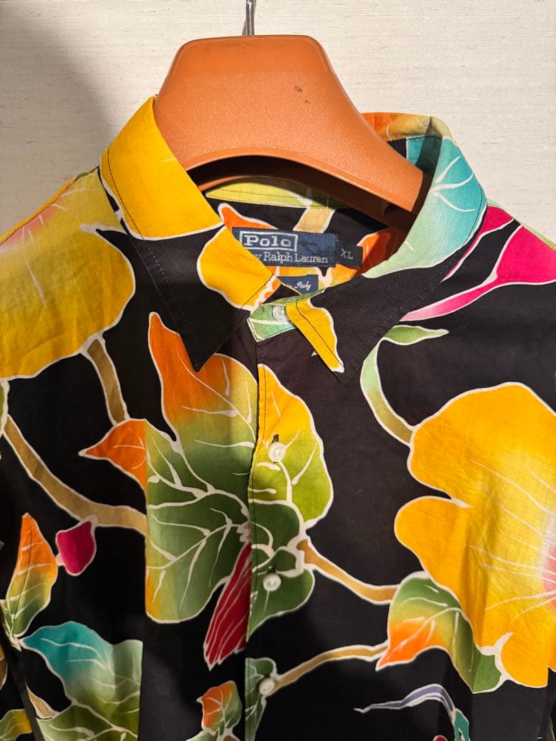 90s Dead stock ラルフローレン アロハシャツ 鳥柄 ハワイ 希少