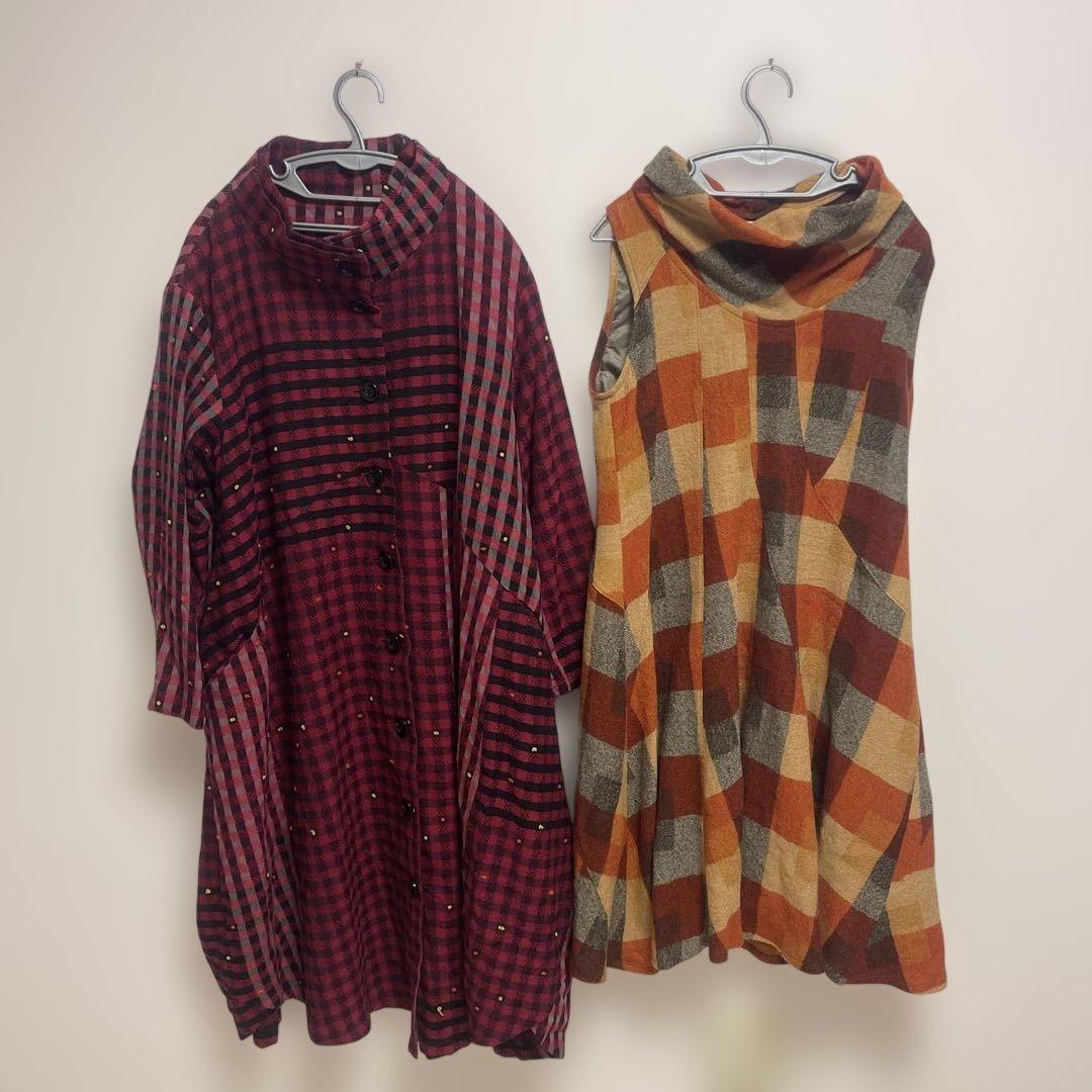 シニア　ミセス　婦人服　チュニック　ワンピース　13点まとめ売り　柄物　派手