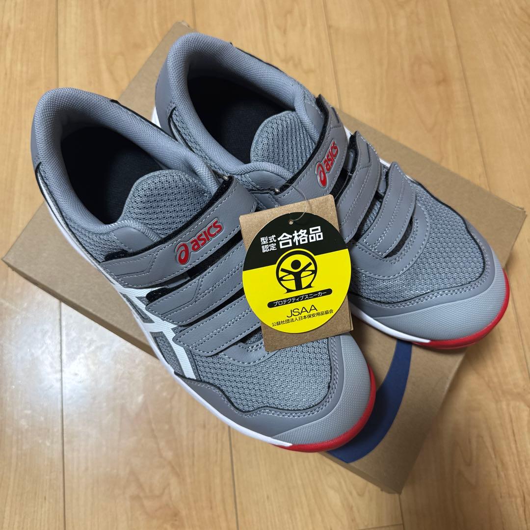 ASICS グレー安全靴 JSAA合格品ウィンジョブ 26.0cm