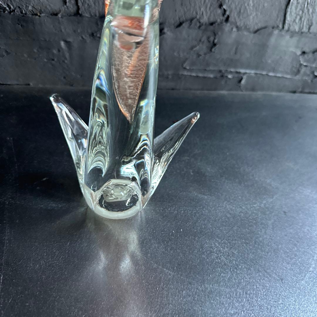 瞬間お値下げ‼️すごい存在感！イタリア製ムラーノガラス　フォルミア社製オウム置物