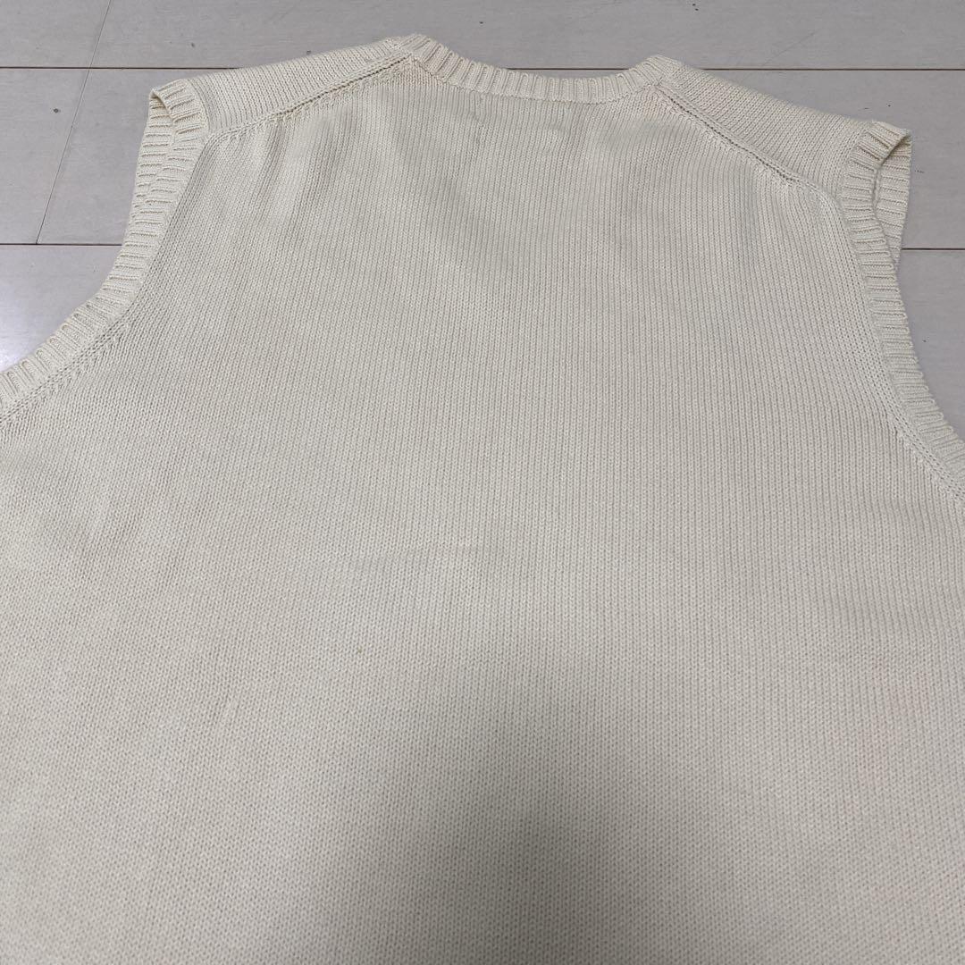 美品　ポロラルフローレン　ビームス別注　ニットベスト　コットン　ポニー刺繍　ＸＬ