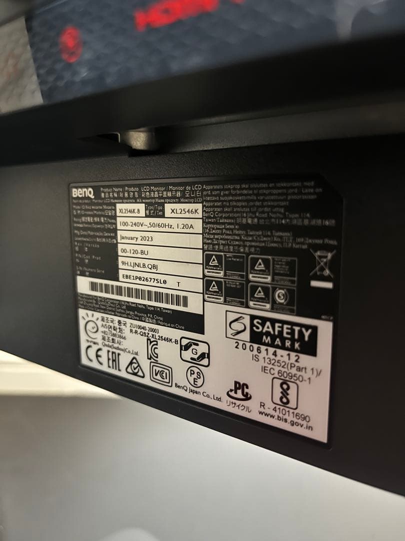 ゲーミングモニター/BenQ ZOWIE/XL2540K