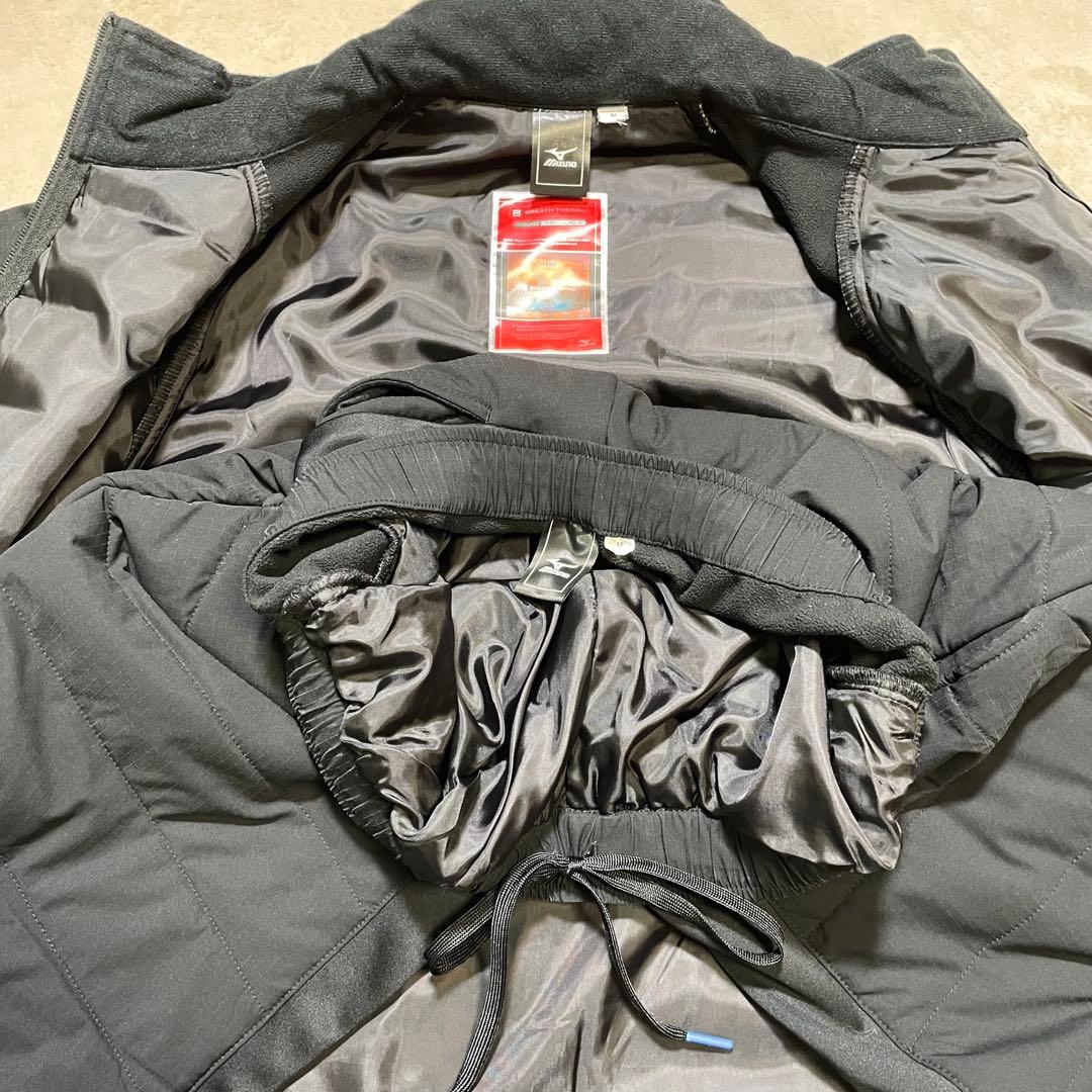 美品 mizuno ミズノ 中綿ウォーマージャケット 上下 セットアップ