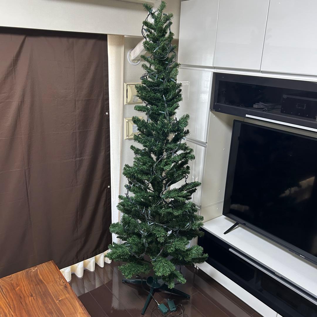 【ペジョ】クリスマスツリー 約210cmオーナメント付きセット