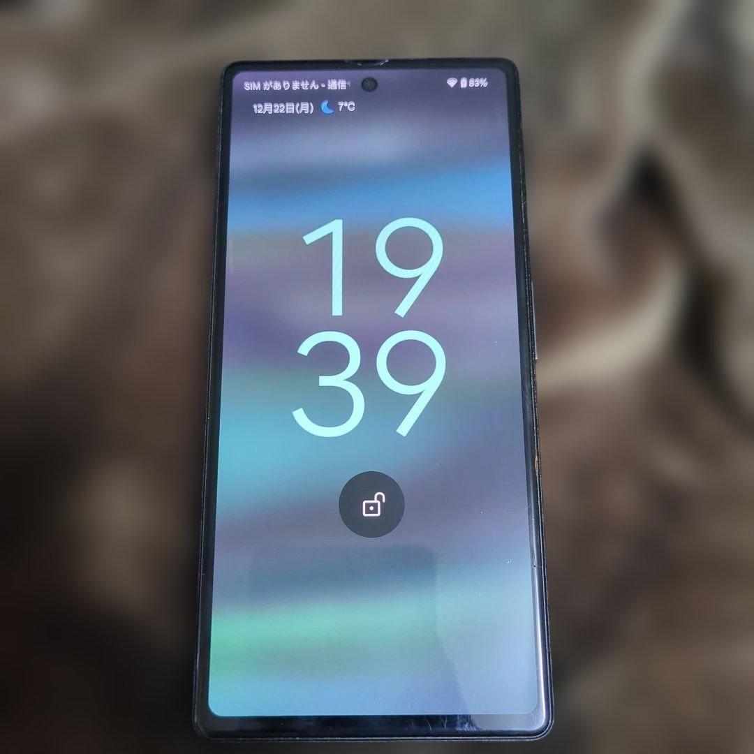 Google　Pixel6a　液晶薄ヒビ有り