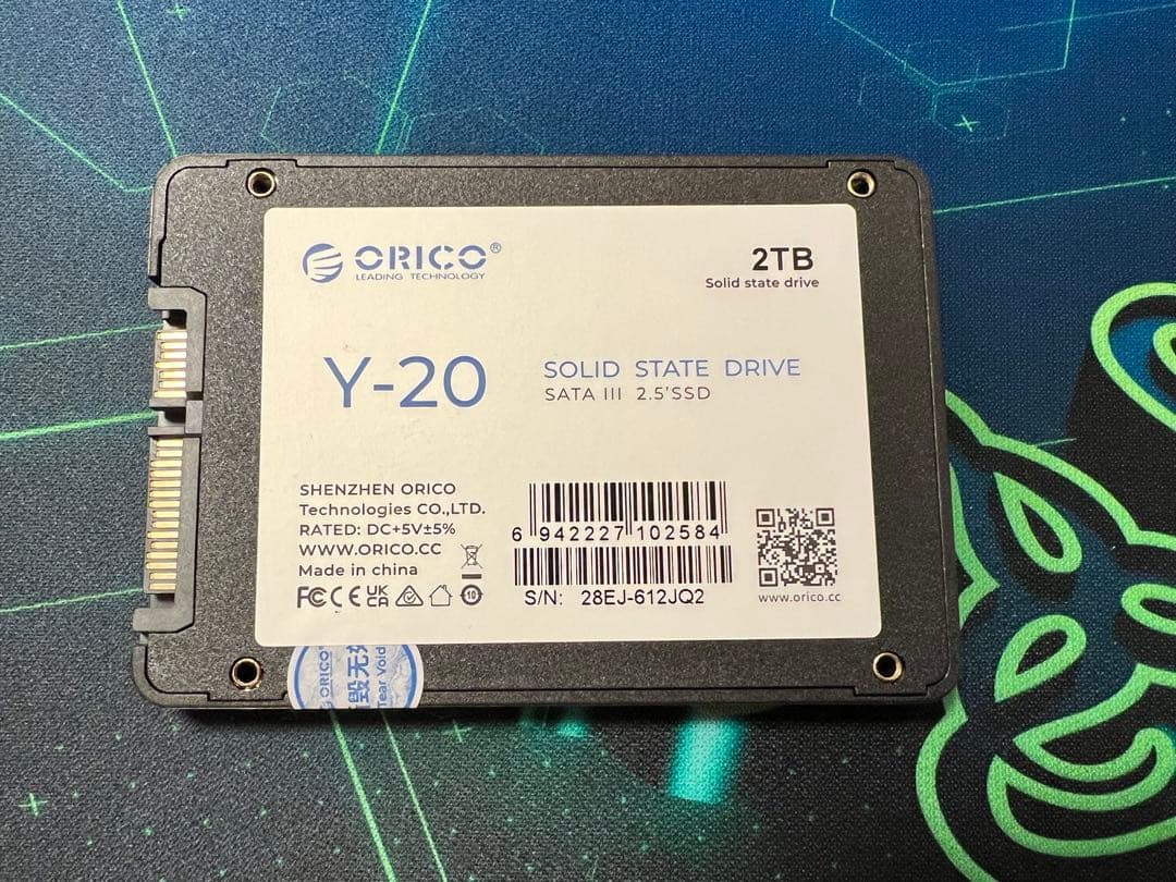 内蔵型SSD ORICO Y-20 2TB SSD