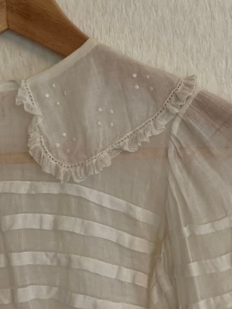 19世紀 france antique フランスアンティーク ブラウス レース