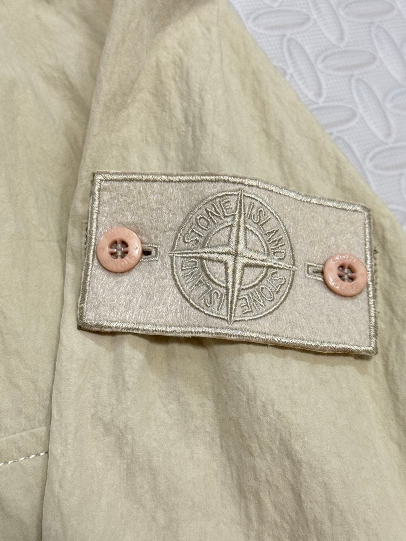 ストーンアイランド　アノラックパーカー　ハーフジップパーカー　ブルゾンベージュL