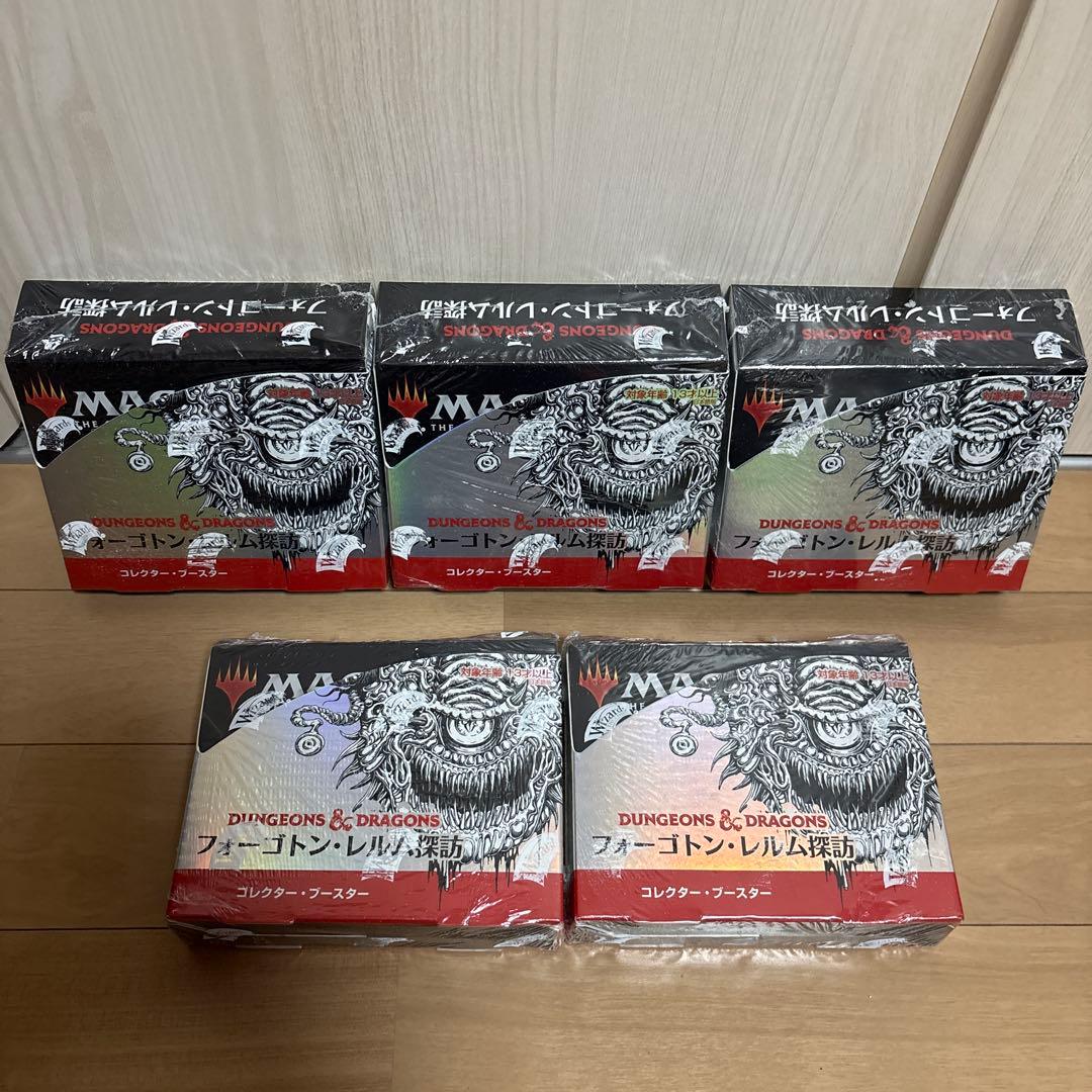 MTG AFR フォーゴトン・レルム探訪 コレクターブースターBOX 5個日本語