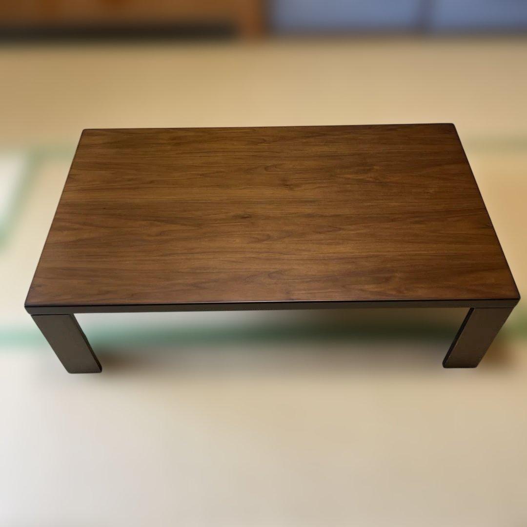 座卓 軽量 折り畳み 天板高さ調節 ウォールナット 幅120cm 日本製