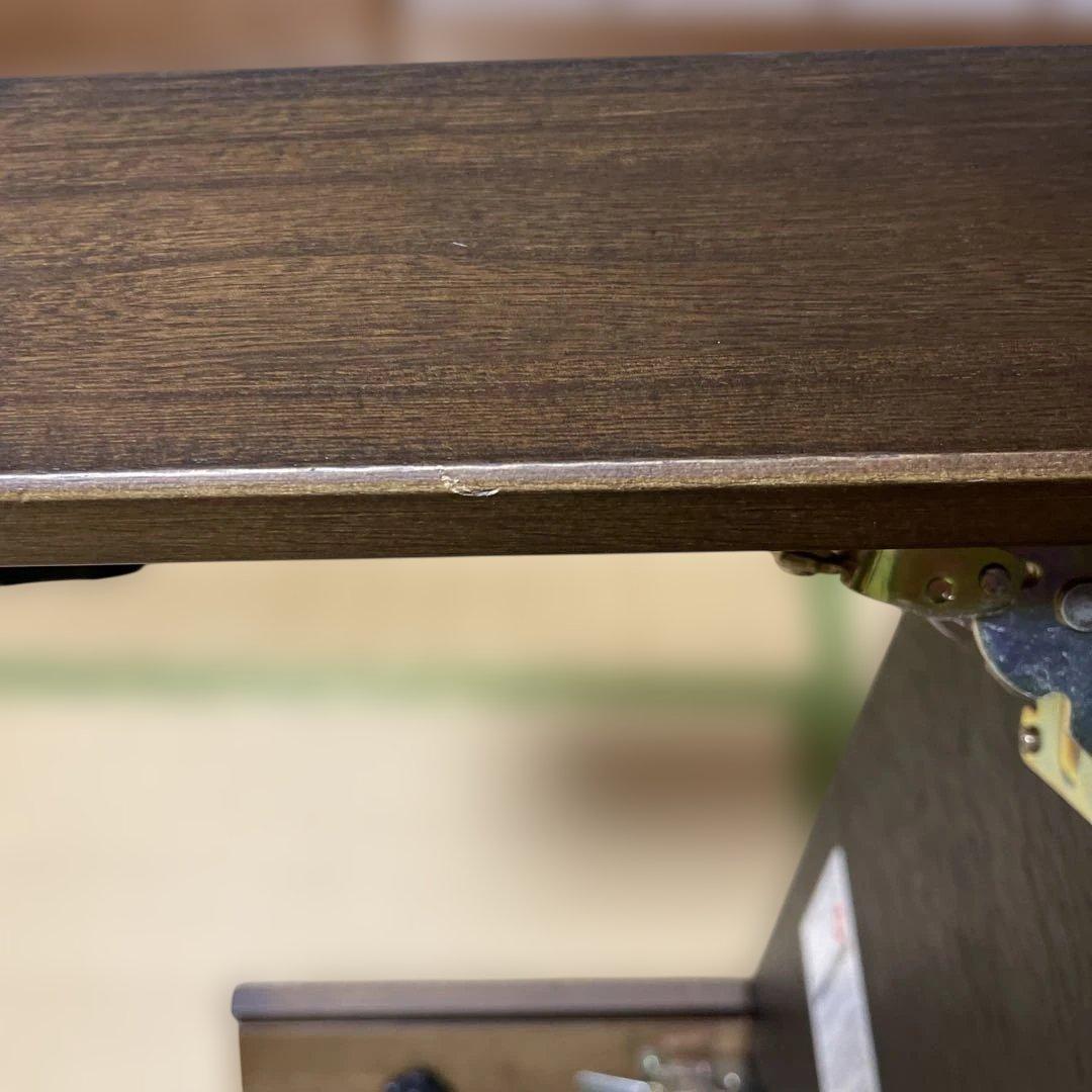 座卓 軽量 折り畳み 天板高さ調節 ウォールナット 幅120cm 日本製