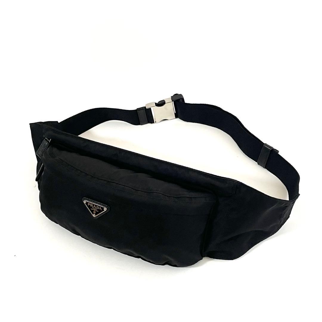 【未使用級/RFID】プラダ ボディバッグ ナイロン×サフィアーノレザー