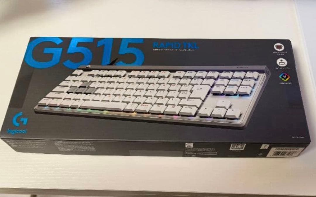 Logicool G515 RAPID TKL ホワイトキーボード ロジクール