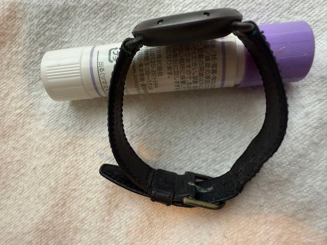 希少　Tiffany & Co. ブラックレザー時計