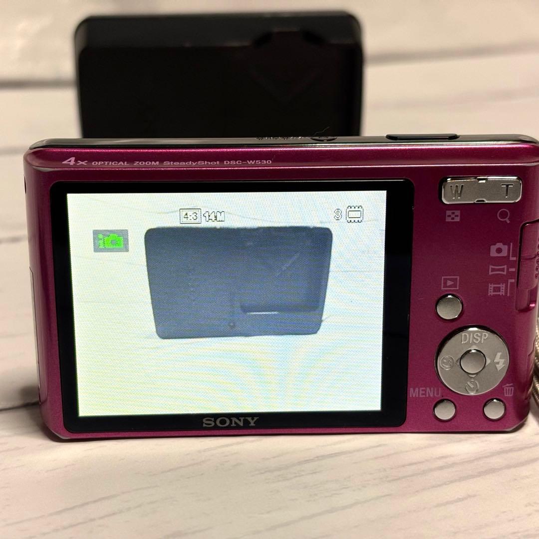 ソニー SONY Cyber-Shot DSC-W530 デジカメ ピンク