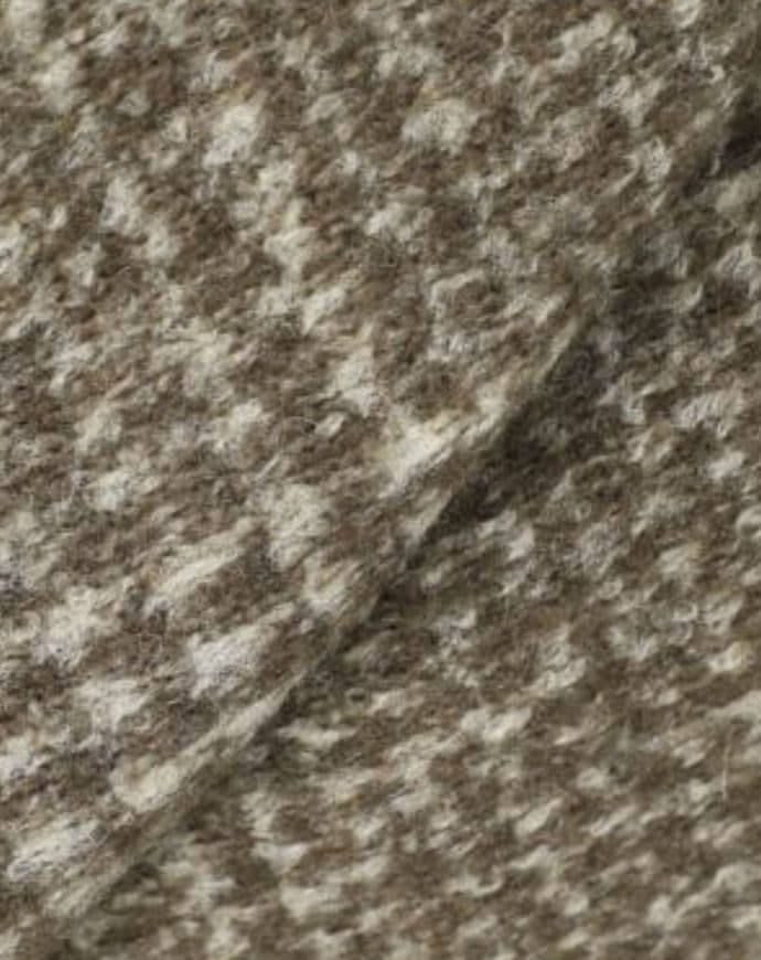 スピックアンドスパンＷスライバーチェックハーフコートブラウンM