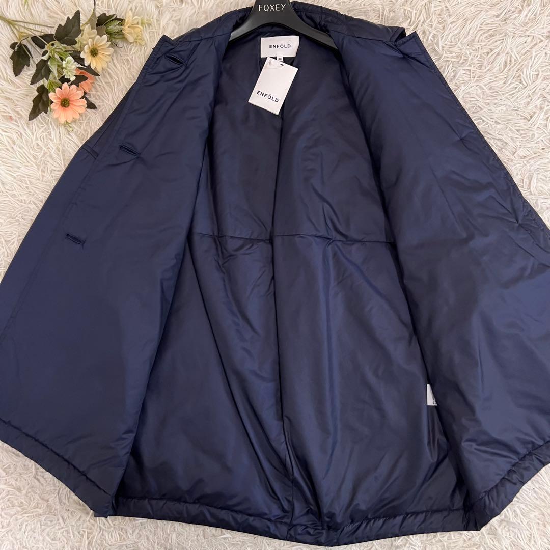 ENFOLD エンフォルド ライト タフタ Padding コクーン コート