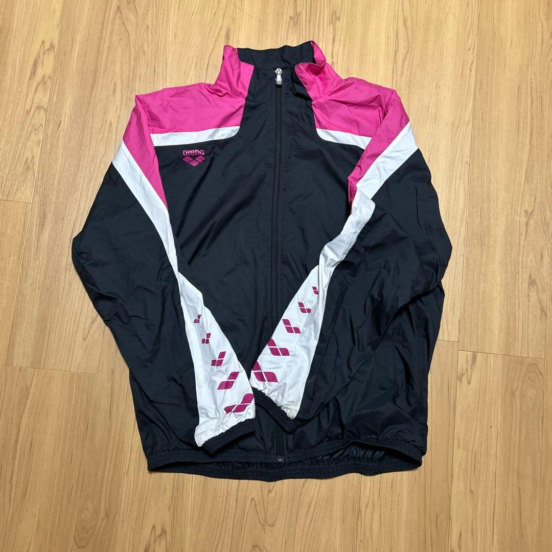 ジャージ上下セット 黒/ピンク/白