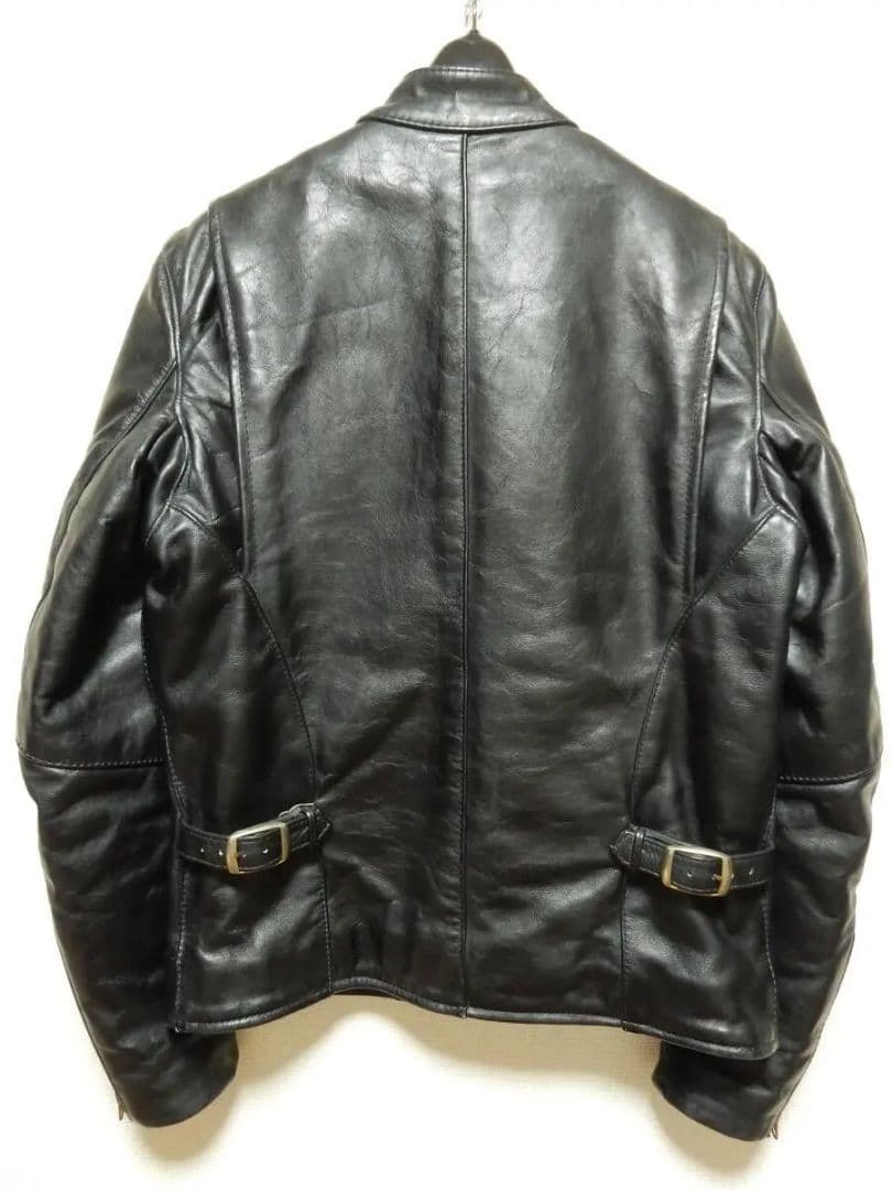 激レアモデルD！バンソンVANSON立ち襟スタンドシングルライダース38