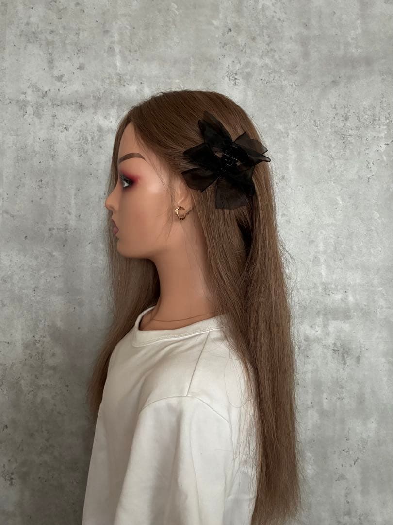 中古｜人毛100％フルウィッグ｜アッシュブラウン｜巻き髪・アレンジ向け