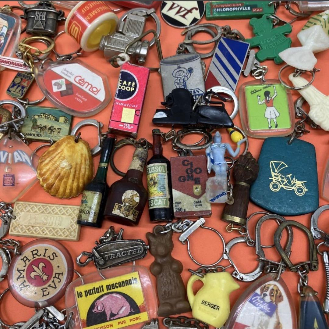 フランス雑貨★フレンチキーホルダー大量100個セット②★ワイン　フレンチパブ