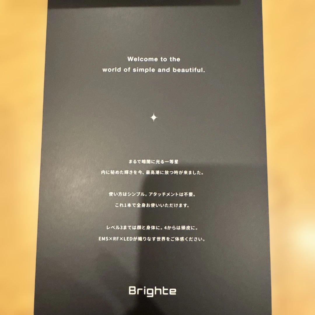 Brighteエレキブラシ 美顔器 ブラック 説明書付き