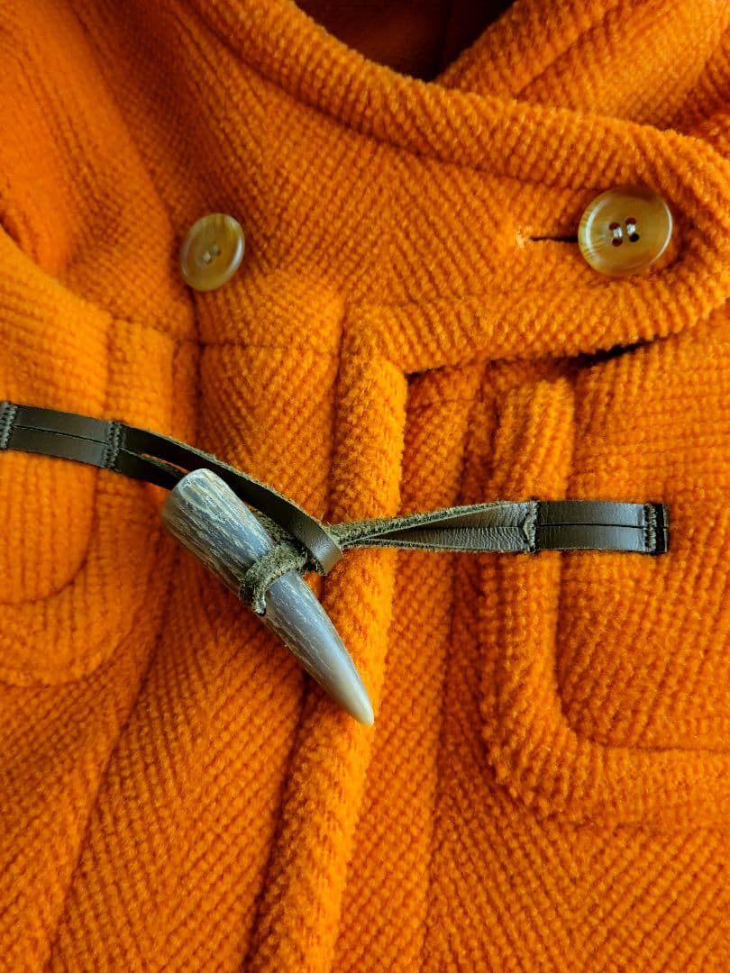 OLD ENGLAND オールドイングランドクラシカル上品ダッフルコートオレンジ