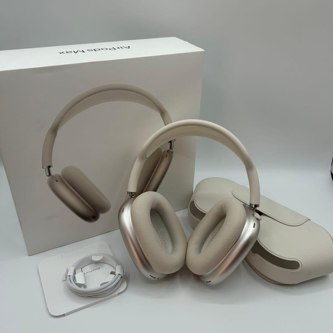 [美品] AirPods Max スターライト Model A3184 アップル